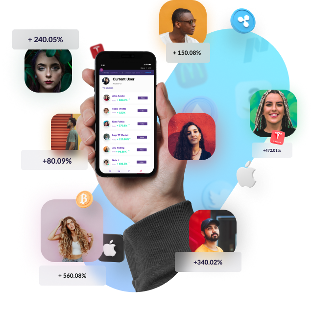 Copy Trading on a smartphone